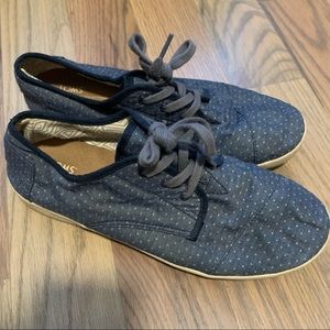 TOMS Denim Polka Dot Sneakers